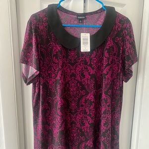 Torrid: Rose and skull print shirt